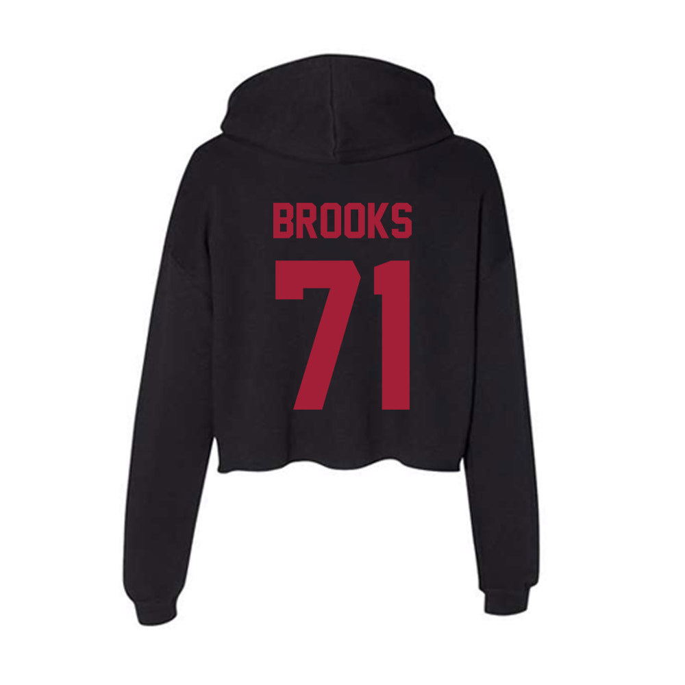 Alabama - NCAA Football : Nick Brooks - Women's Crop Fleece Hoodie-1