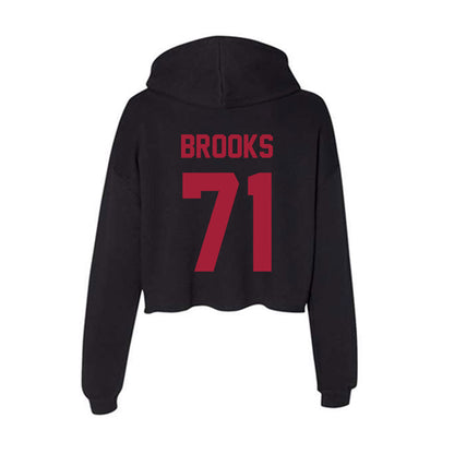 Alabama - NCAA Football : Nick Brooks - Women's Crop Fleece Hoodie-1