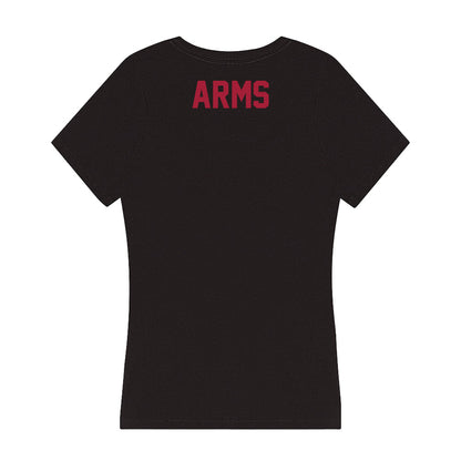 Alabama - Women's Rowing Alumni : Erika Arms - Women's V-Neck T-Shirt-1