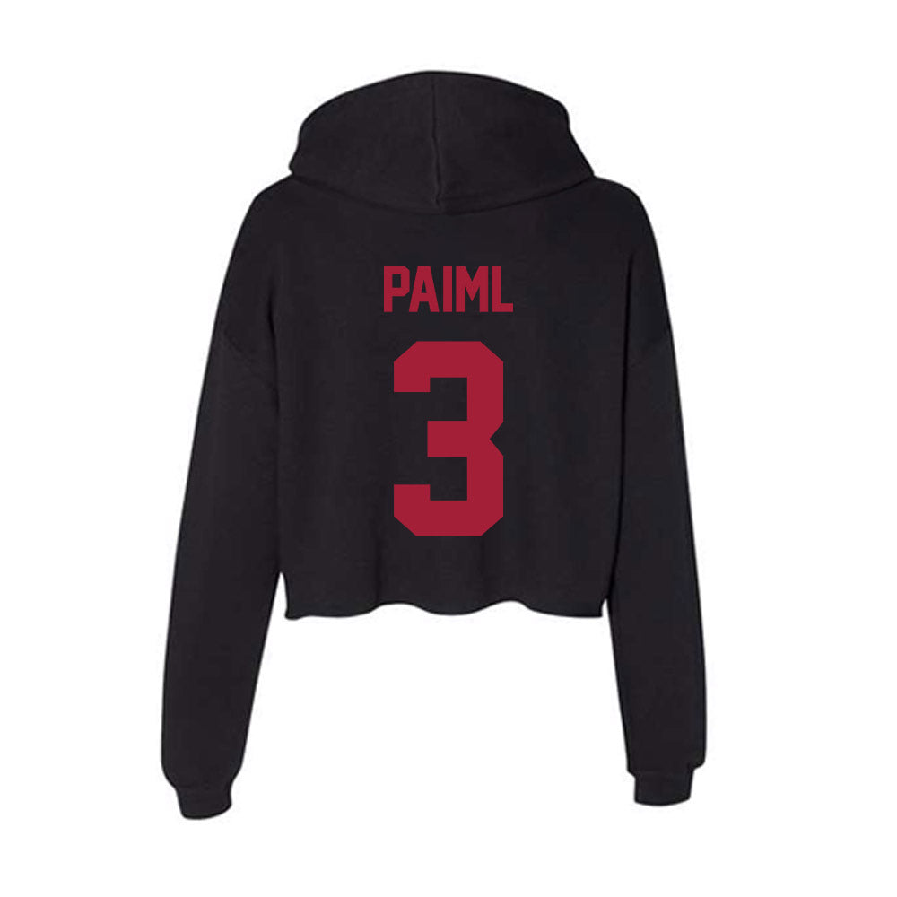 Alabama - Baseball Alumni : Greg Paiml - Women's Crop Fleece Hoodie-1