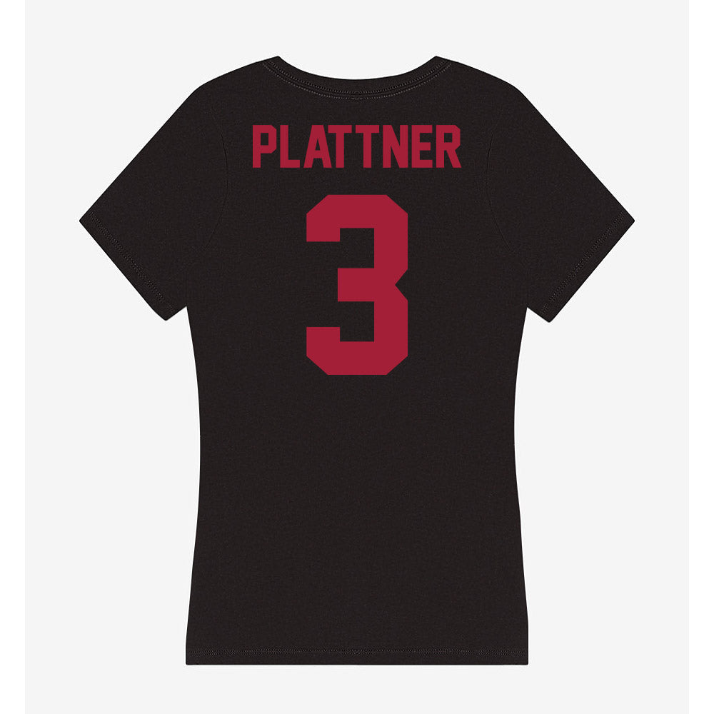 Alabama - NCAA Baseball : Will Plattner - Women's V-Neck T-Shirt-2