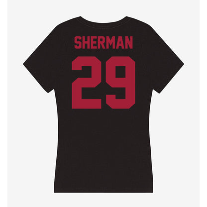 Alabama - NCAA Football : Nick Sherman - Women's V-Neck T-Shirt-1