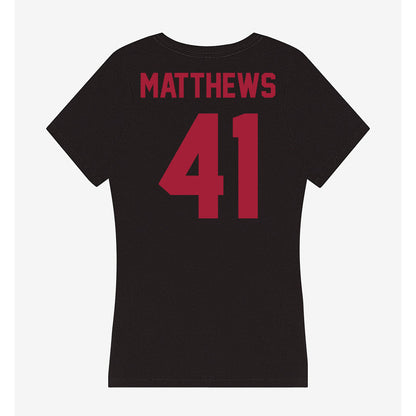 Alabama - NCAA Football : Jamarion Matthews - Women's V-Neck T-Shirt-1