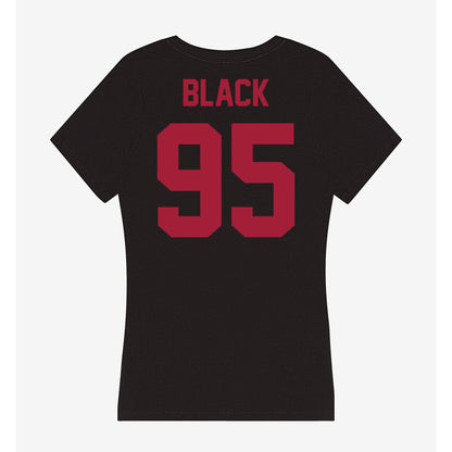 Alabama - NCAA Football : Leslie Black - Women's V-Neck T-Shirt-1