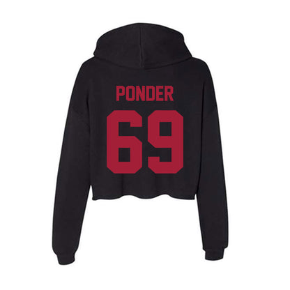 Alabama - NCAA Football : Ellis Ponder - Women's Crop Fleece Hoodie-1