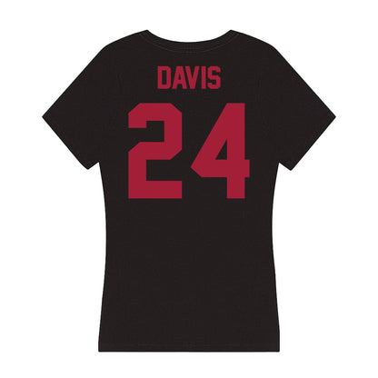 Alabama - Men's Basketball Alumni : Charvez Davis - Women's V-Neck T-Shirt-1