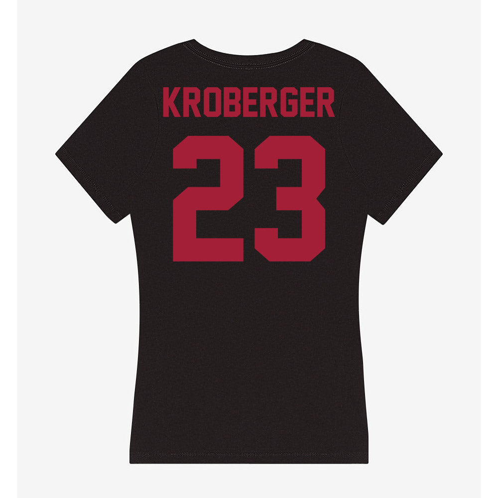 Alabama - NCAA Baseball : Chase Kroberger - Women's V-Neck T-Shirt-3