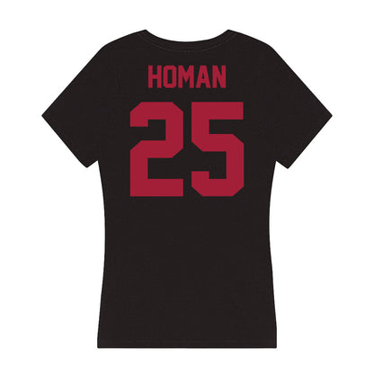 Alabama - Football Alumni : Dennis Homan - Women's V-Neck T-Shirt-1