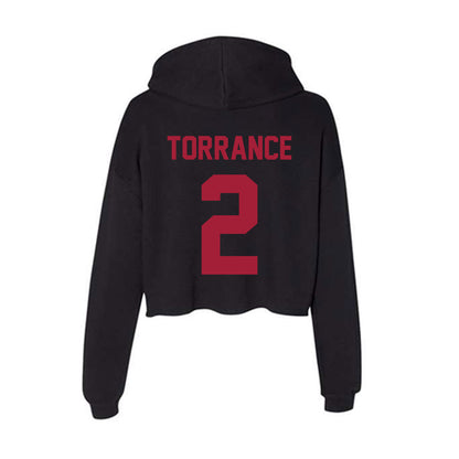 Alabama - Men's Basketball Alumni : Mikhail Torrance - Women's Crop Fleece Hoodie-1