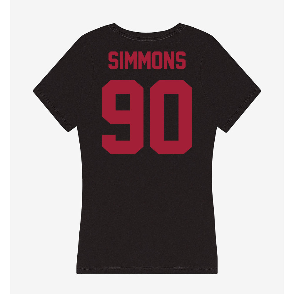 Alabama - NCAA Football : London Simmons - Women's V-Neck T-Shirt-2