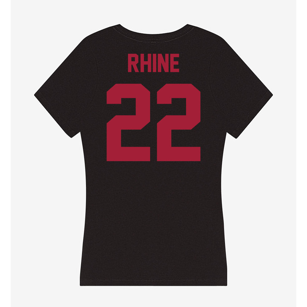 Alabama - NCAA Baseball : Will Rhine - Women's V-Neck T-Shirt-3