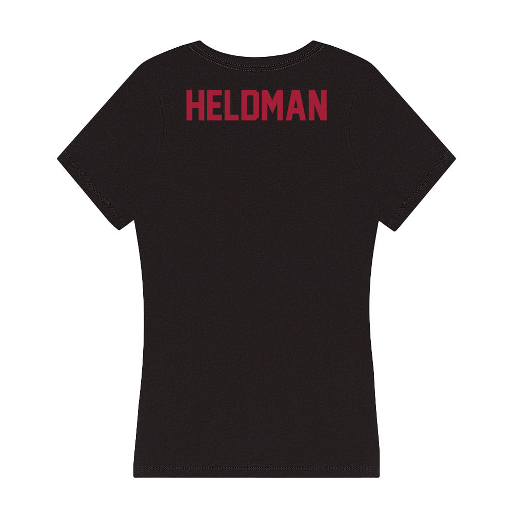 Alabama - Men's Swimming & Diving Alumni : Evan Heldman - Women's V-Neck T-Shirt-1
