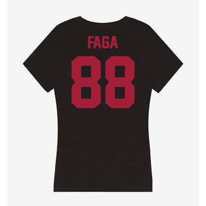 Alabama - NCAA Football : Isaia Faga - Women's V-Neck T-Shirt-1