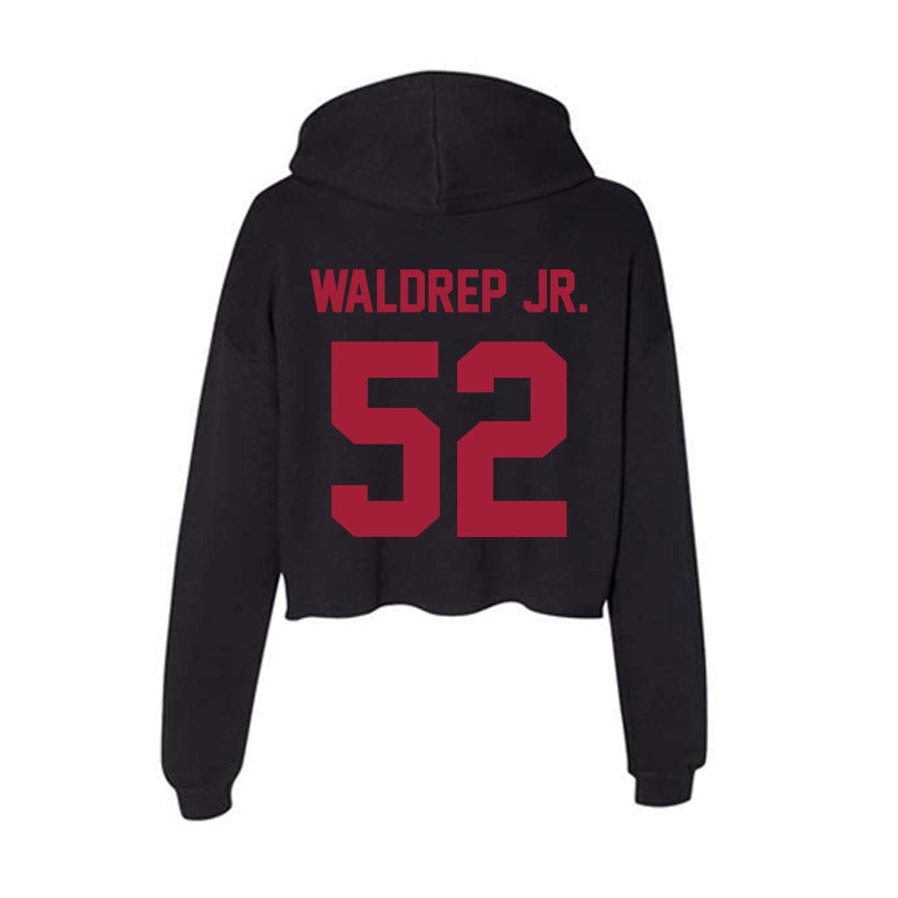 Alabama - NCAA Football : Mal Waldrep Jr. - Women's Crop Fleece Hoodie-1