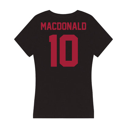 Alabama - Women's Soccer Alumni : Hayley MacDonald - Women's V-Neck T-Shirt-1
