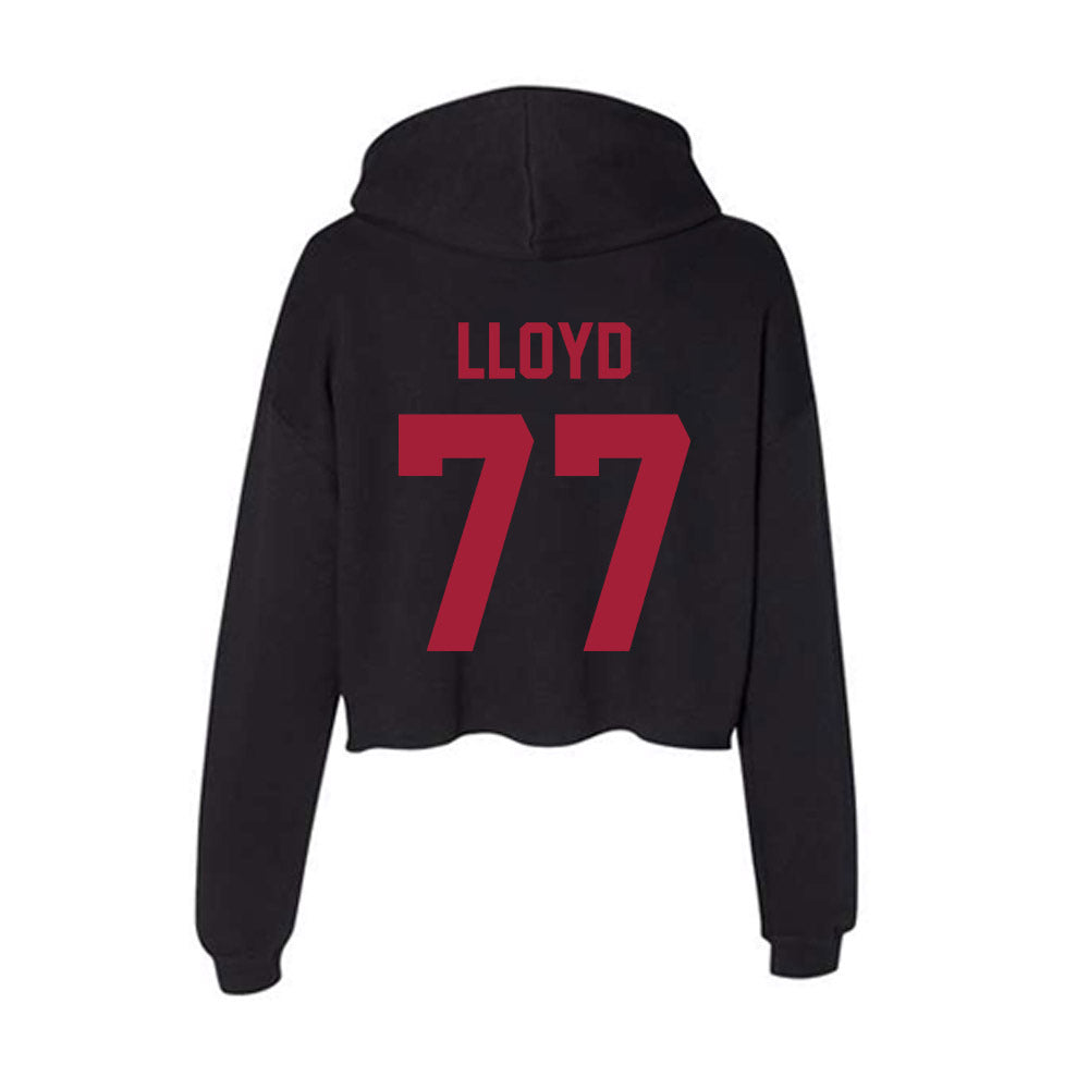 Alabama - NCAA Football : Jackson Lloyd - Women's Crop Fleece Hoodie-1