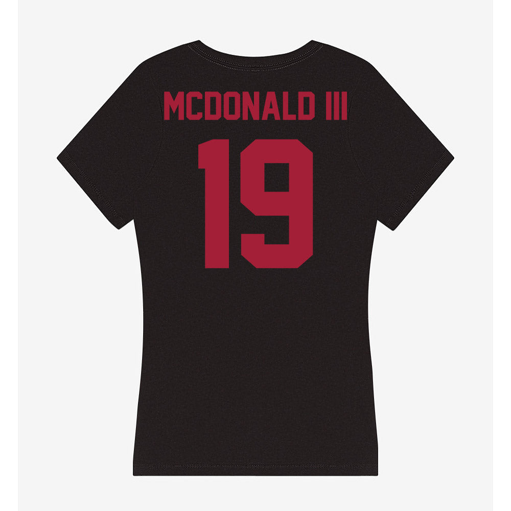 Alabama - NCAA Football : Chuck McDonald III - Women's V-Neck T-Shirt-1