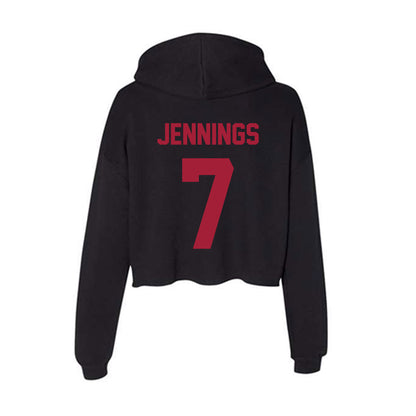 Alabama - NCAA Women's Basketball : Waiata Jennings - Women's Crop Fleece Hoodie-1