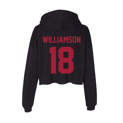 Alabama - Baseball Alumni : Drew Williamson - Women's Crop Fleece Hoodie-1