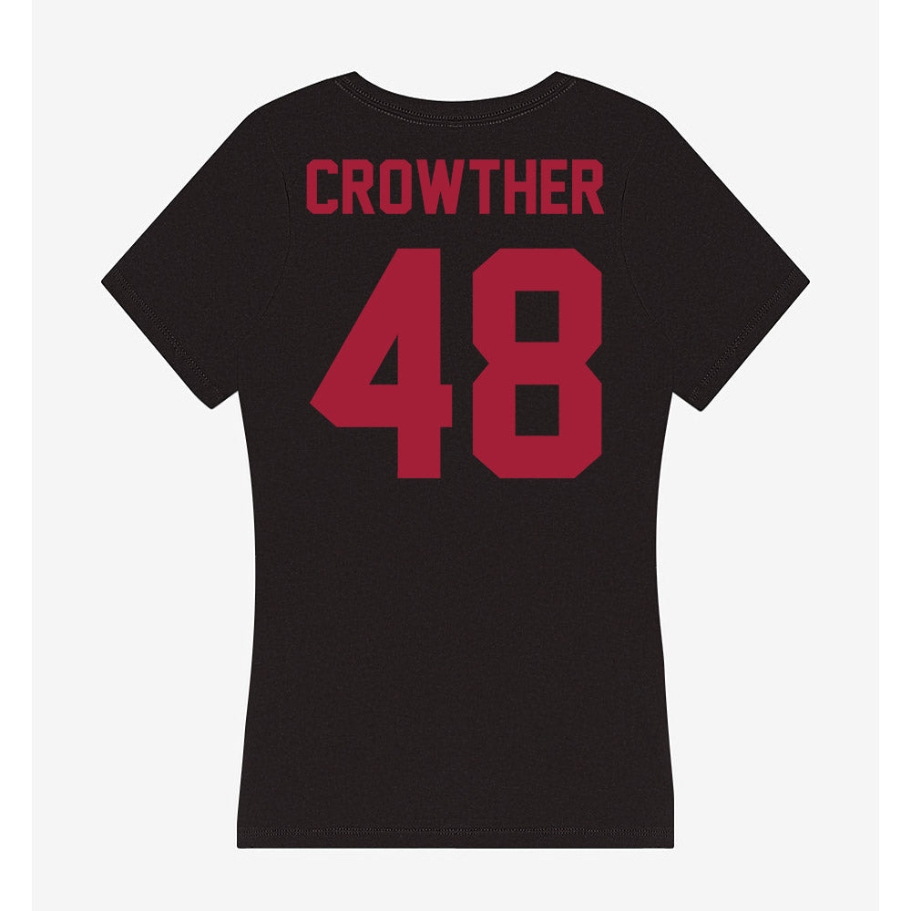 Alabama - NCAA Baseball : Ashton Crowther - Women's V-Neck T-Shirt-3