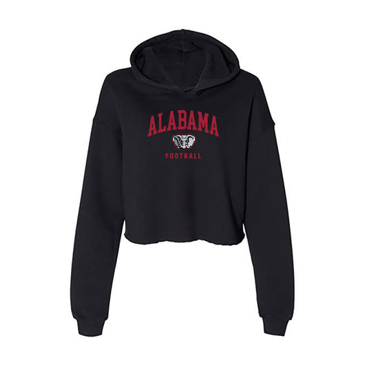 Alabama - NCAA Football : Mack Sutter - Women's Crop Fleece Hooded Sweatshirt-0