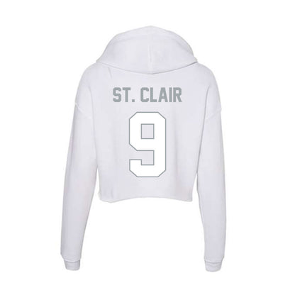 Ohio State - NCAA Football : Tavien St. Clair - Classic Shersey Women's Crop Fleece Hoodie-1