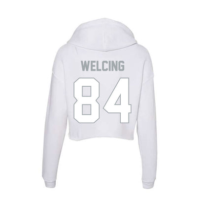 Ohio State - NCAA Football : Hunter Welcing - Women's Crop Fleece Hoodie-1