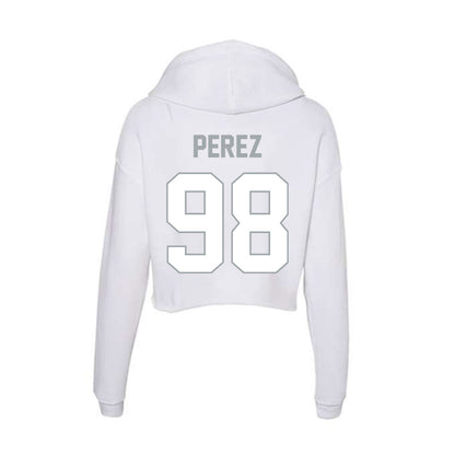 Ohio State - NCAA Football : Jamir Perez - Women's Crop Fleece Hoodie-1
