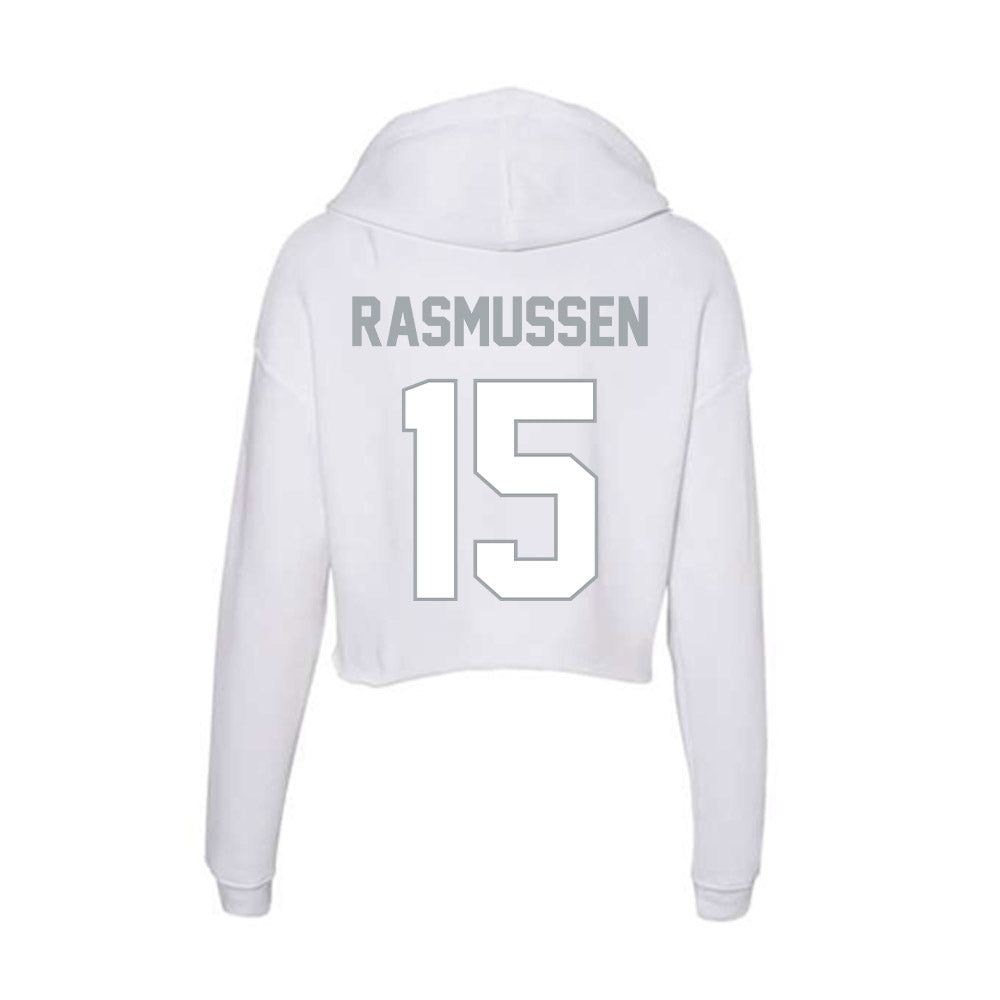 Ohio State - NCAA Women's Ice Hockey : Macy Rasmussen - Women's Crop Fleece Hoodie-1