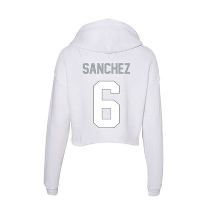 Ohio State - NCAA Football : Devin Sanchez - Women's Crop Fleece Hooded Sweatshirt-1
