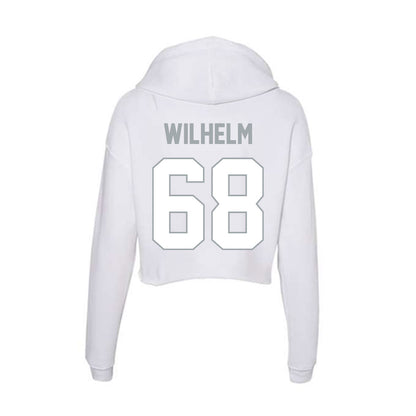 Ohio State - NCAA Football : Mason Wilhelm - Women's Crop Fleece Hoodie-1
