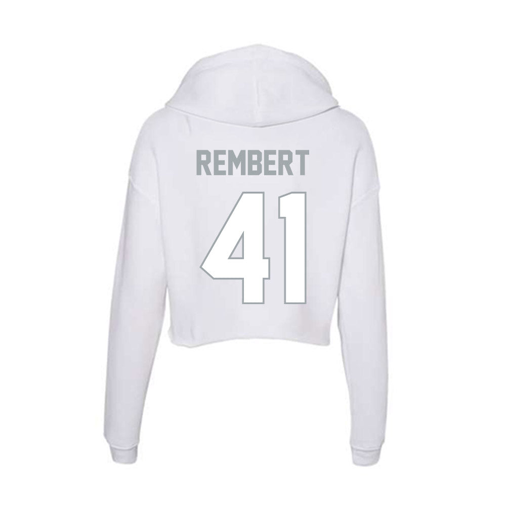 Ohio State - NCAA Football : Braxton Rembert - Women's Crop Fleece Hoodie-1
