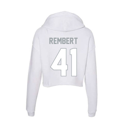 Ohio State - NCAA Football : Braxton Rembert - Women's Crop Fleece Hoodie-1