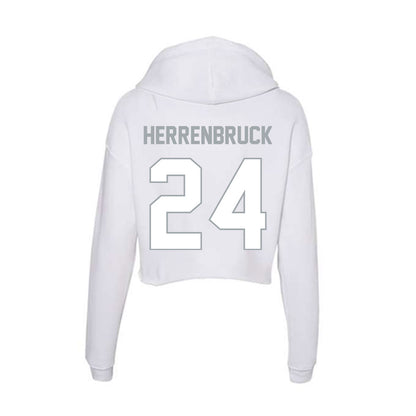 Ohio State - NCAA Baseball : Pierce Herrenbruck - Women's Crop Fleece Hoodie-1