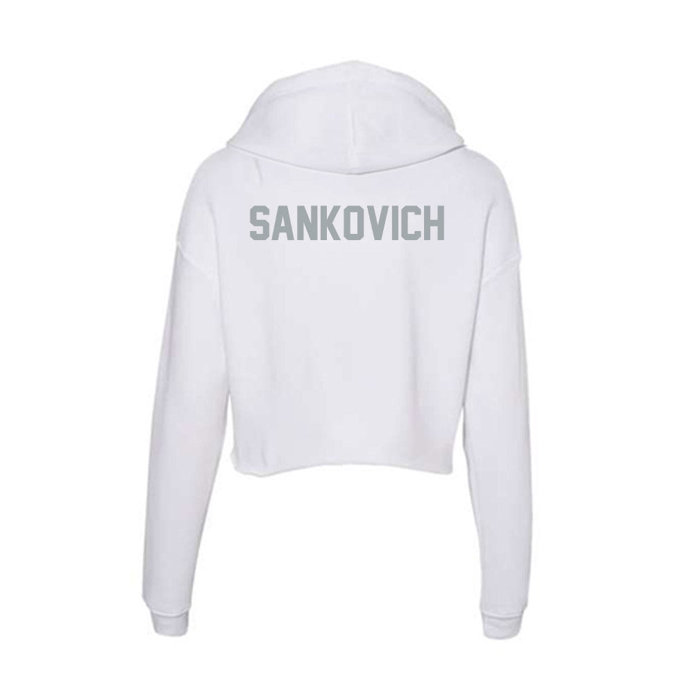 Ohio State - NCAA Cheerleading : Sophia Sankovich - Women's Crop Fleece Hoodie-1