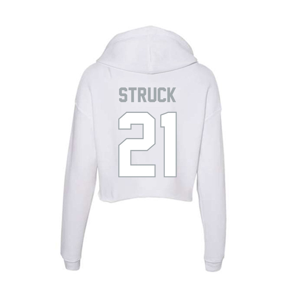 Ohio State - NCAA Men's Lacrosse : Jake Struck - Women's Crop Fleece Hoodie-1