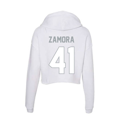 Ohio State - NCAA Baseball : Ryan Zamora - Women's Crop Fleece Hoodie-1
