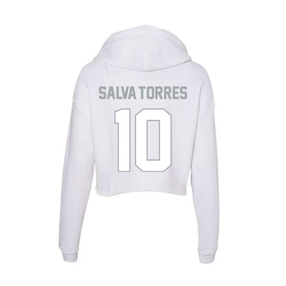 Ohio State - NCAA Men's Volleyball : Eliel Salva-Torres - Women's Crop Fleece Hoodie-1