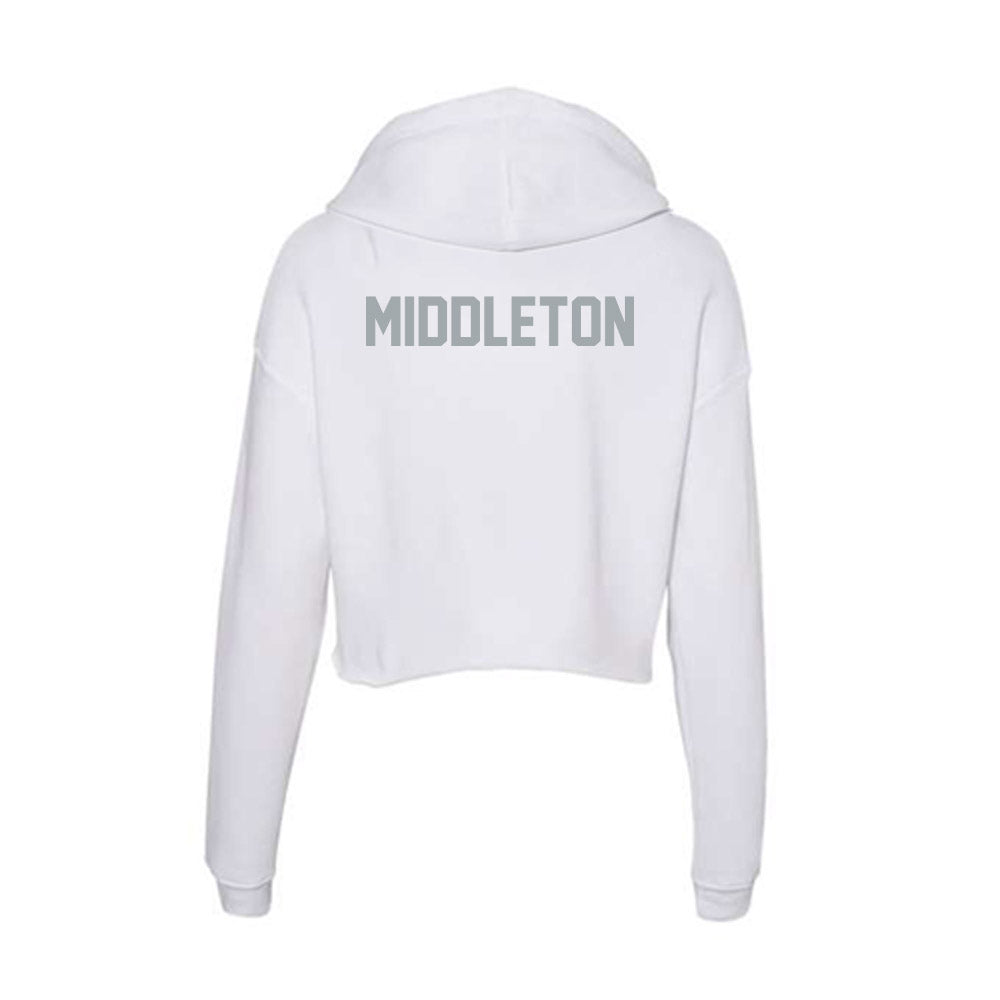 Ohio State - NCAA Men's Track & Field : Michael Middleton - Classic Shersey Women's Crop Fleece Hoodie-1