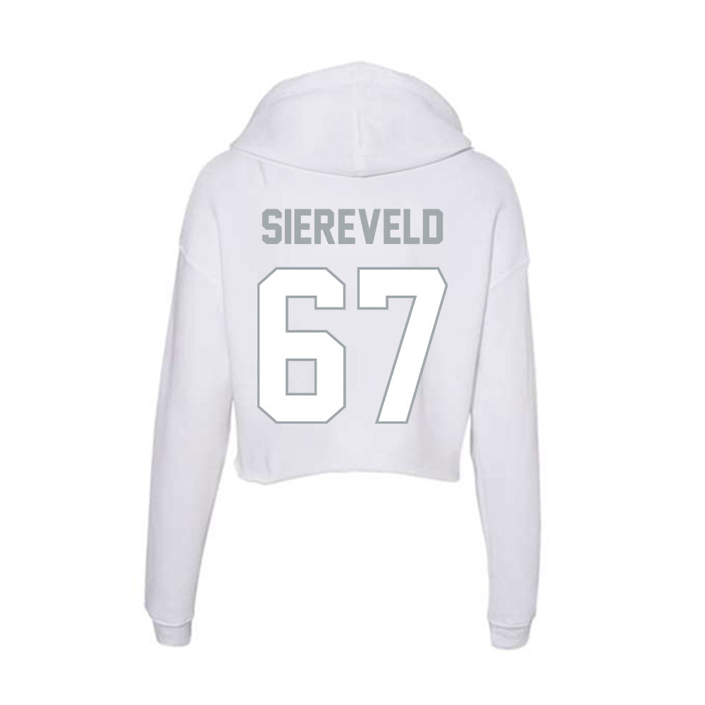 Ohio State - NCAA Football : Austin Siereveld - Women's Crop Fleece Hooded Sweatshirt-1