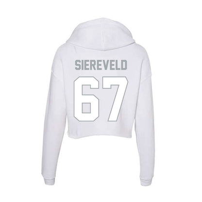 Ohio State - NCAA Football : Austin Siereveld - Women's Crop Fleece Hooded Sweatshirt-1