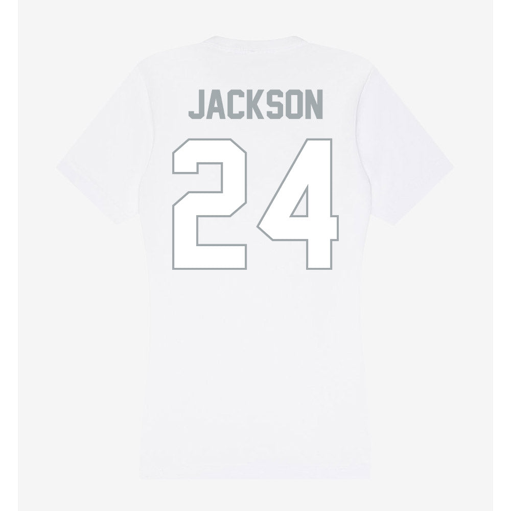 Ohio State - NCAA Football : Jakobi Jackson - Women's V-Neck T-Shirt-1