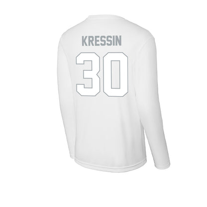 Ohio State - NCAA Women's Ice Hockey : Taylor Kressin - Activewear Long Sleeve T-Shirt-1