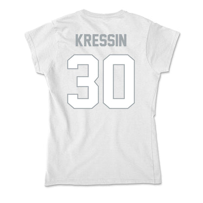 Ohio State - NCAA Women's Ice Hockey : Taylor Kressin - Soft Style Women’s T-Shirt-1