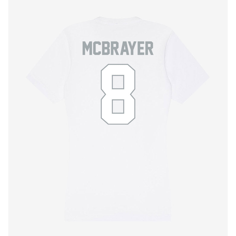 Ohio State - NCAA Men's Ice Hockey : Nathan McBrayer - Women's V-Neck T-Shirt-1