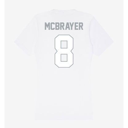 Ohio State - NCAA Men's Ice Hockey : Nathan McBrayer - Women's V-Neck T-Shirt-1