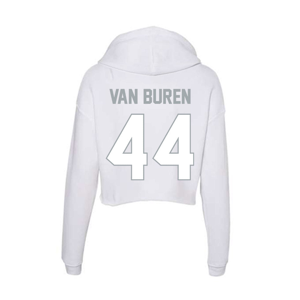 Ohio State - NCAA Men's Lacrosse : Bobby Van Buren - Classic Shersey Women's Crop Fleece Hoodie-1