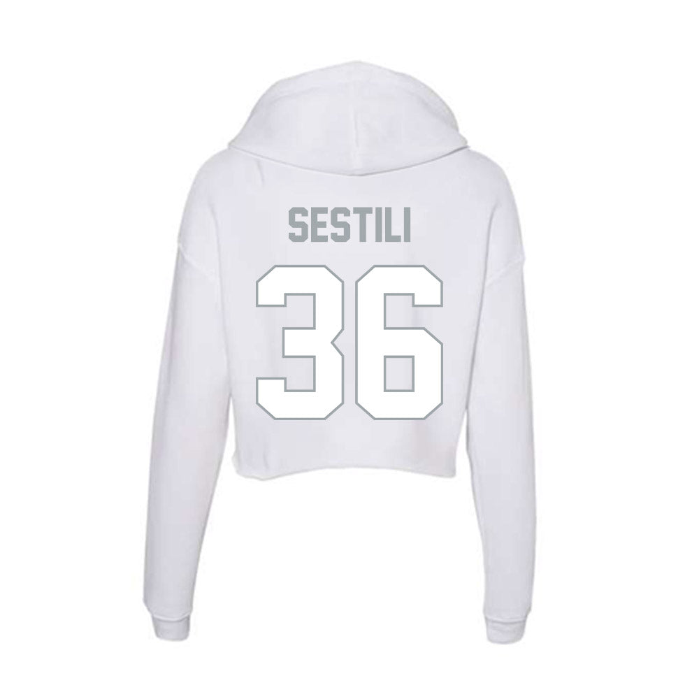 Ohio State - NCAA Men's Lacrosse : Brady Sestili - Women's Crop Fleece Hoodie-1