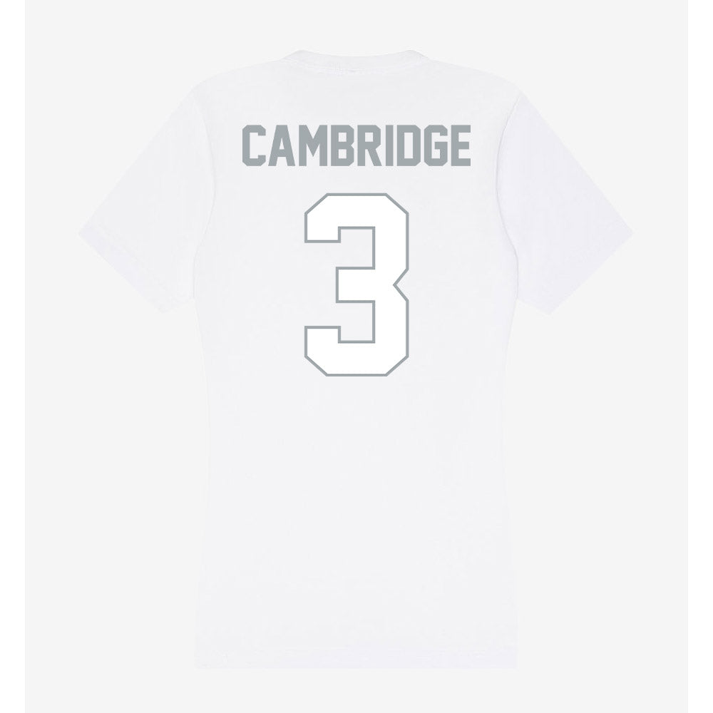 Ohio State - NCAA Women's Basketball : Kennedy Cambridge - Women's V-Neck T-Shirt-1