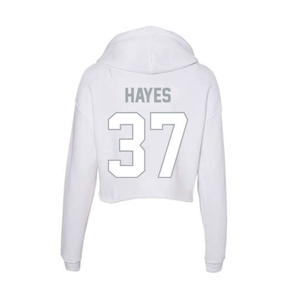 Ohio State - NCAA Football : Zach Hayes - Classic Shersey Women's Crop Fleece Hoodie-1
